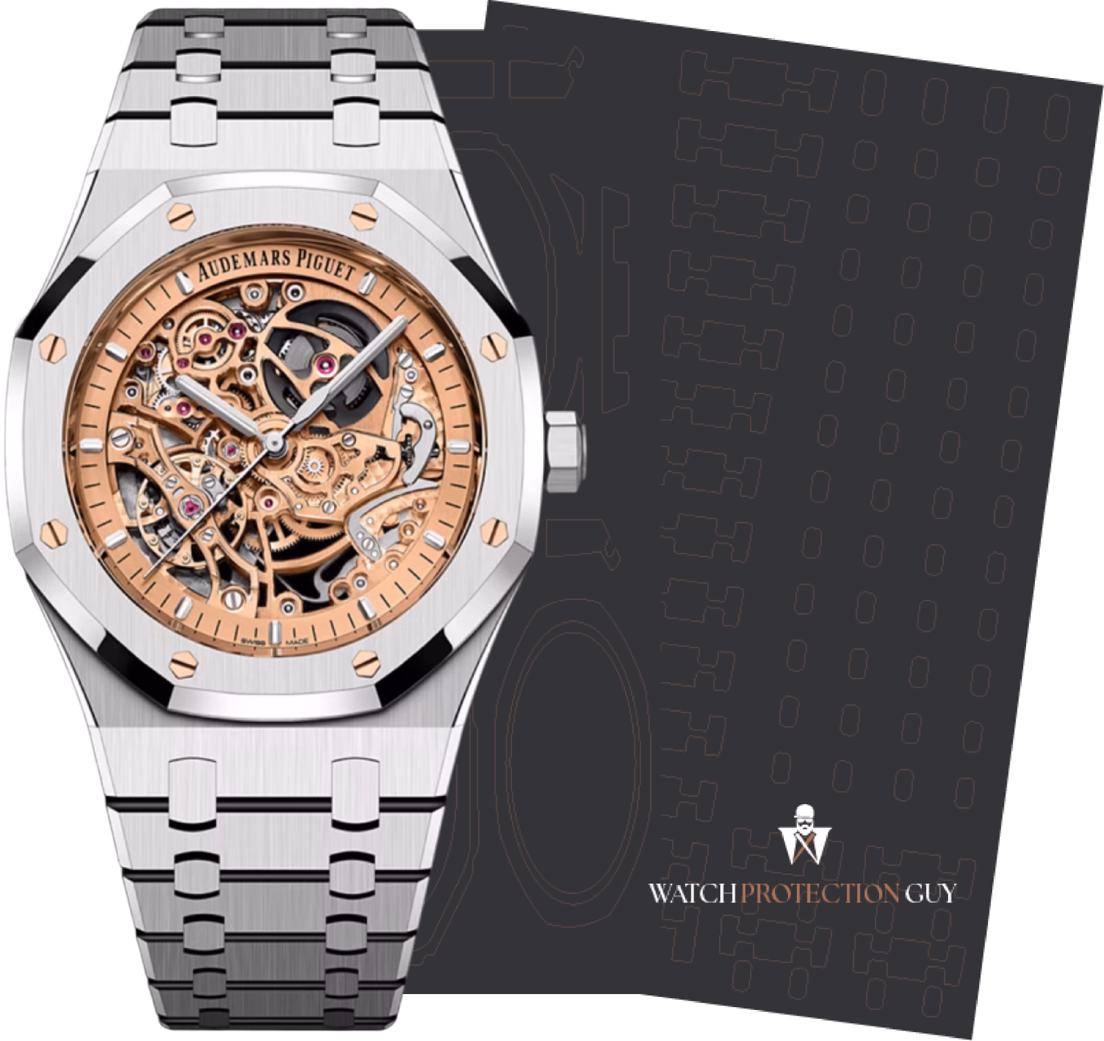 Audemars Piguet Royal Oak 41 Double Balance Wheel Openworked 15407ST.OO.1220ST.02, protection film kit