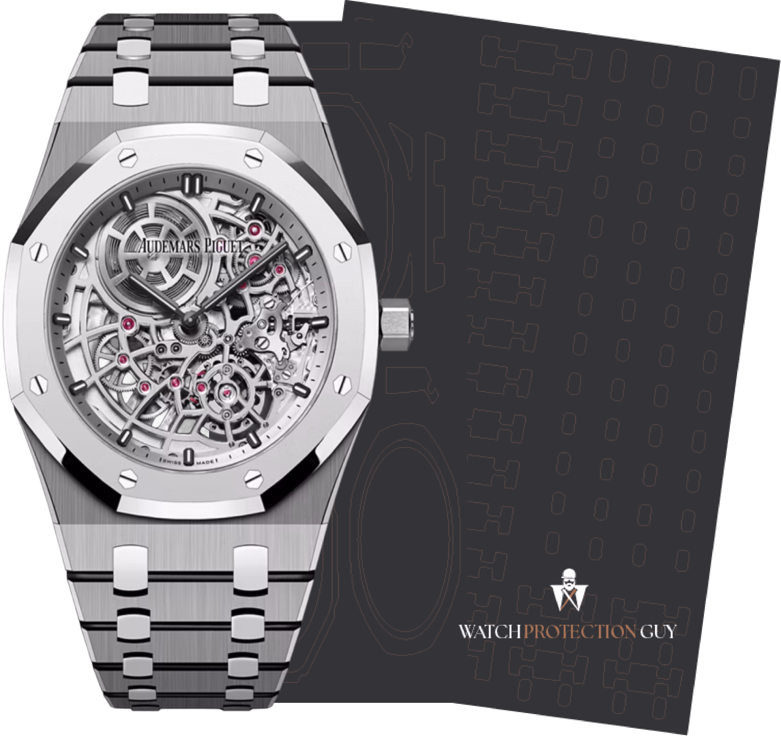 Audemars Piguet Royal Oak 39 "Jumbo" Extra-Thin Openworked 16204XT.OO.1240XT.01, protection film kit