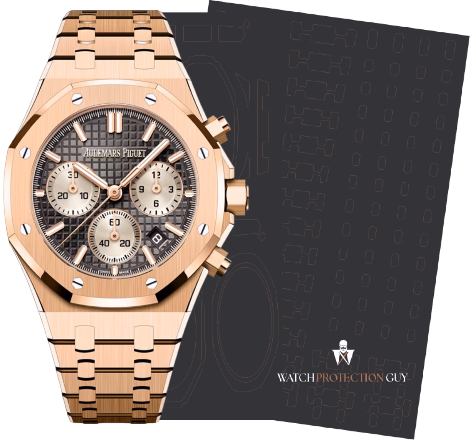 Audemars Piguet Royal Oak 38 Selfwinding Chronograph 26450or-oo-1356or-01-b, protection film kit