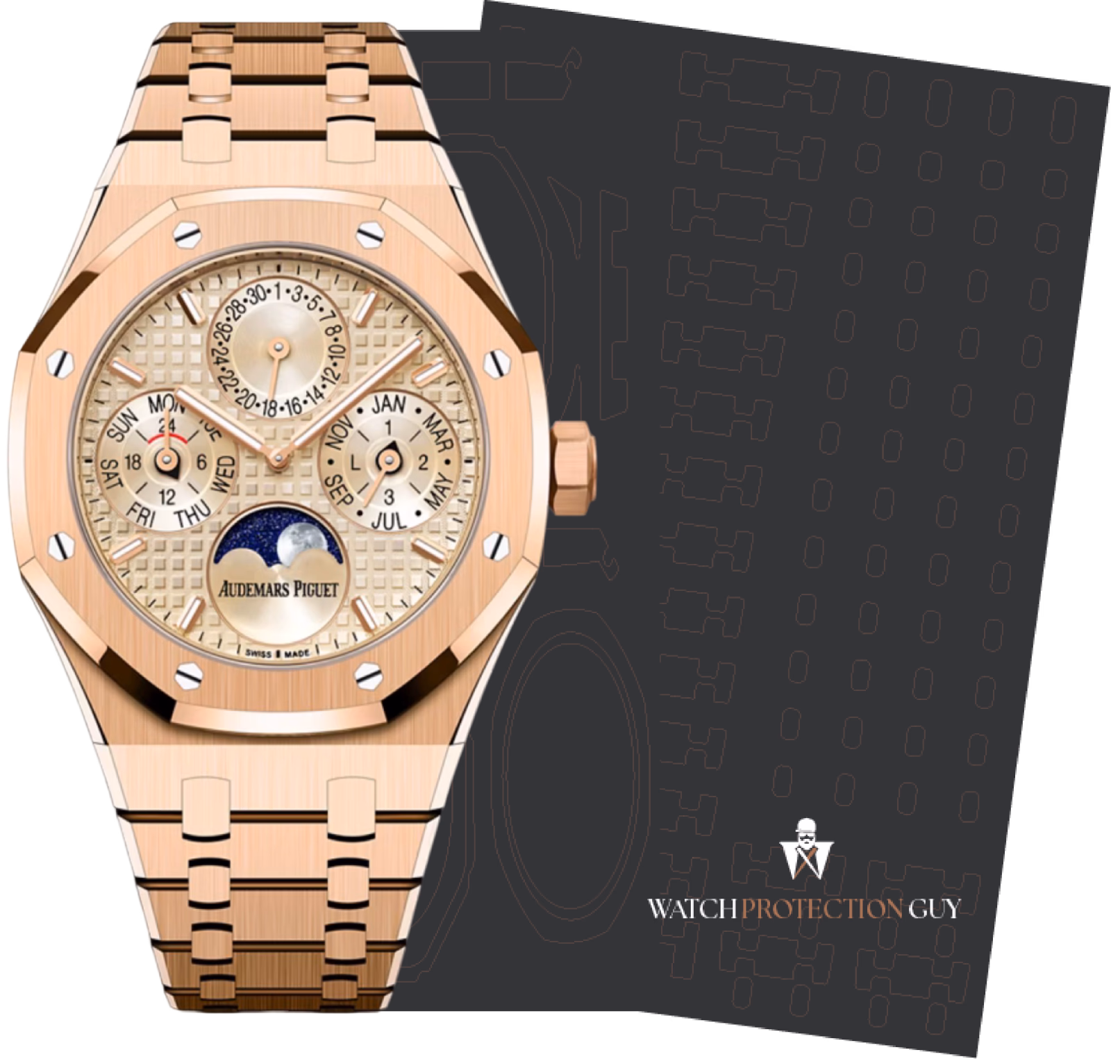 Audemars Piguet Royal Oak  38 Selfwinding Perpetual Calendar 26684OR.OO.1356OR.01, protection film kit