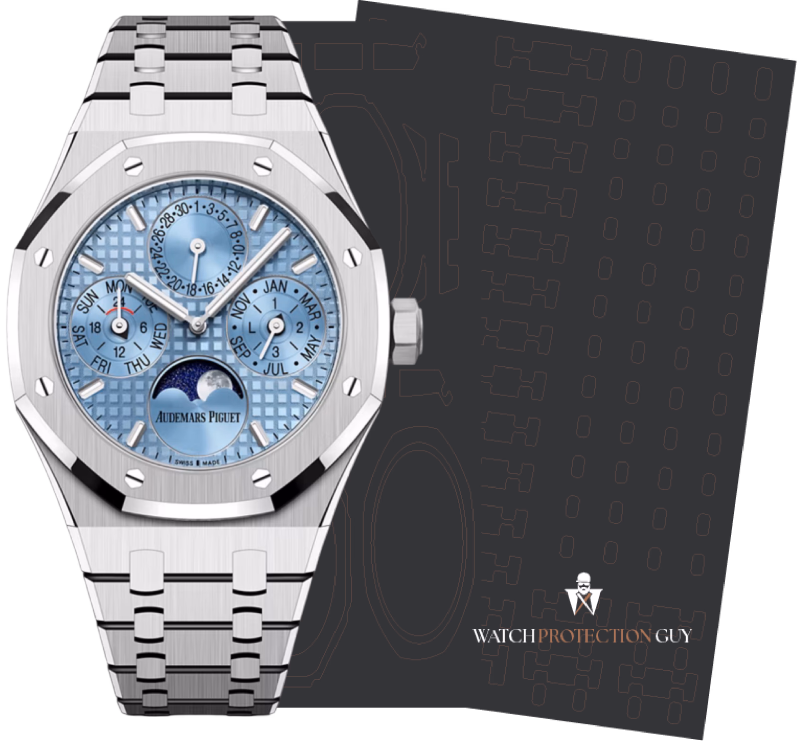 Audemars Piguet Royal Oak 38 Selfwinding Perpetual Calendar 26684ST.OO.1356ST.01, protection film kit
