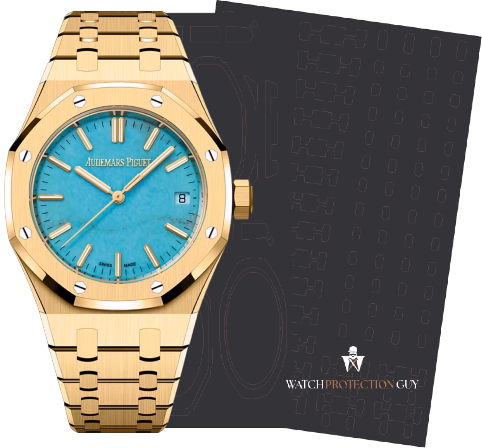 Audemars Piguet Royal Oak 37 Selfwinding 15550BA.OO.1356BA.01, protection film kit