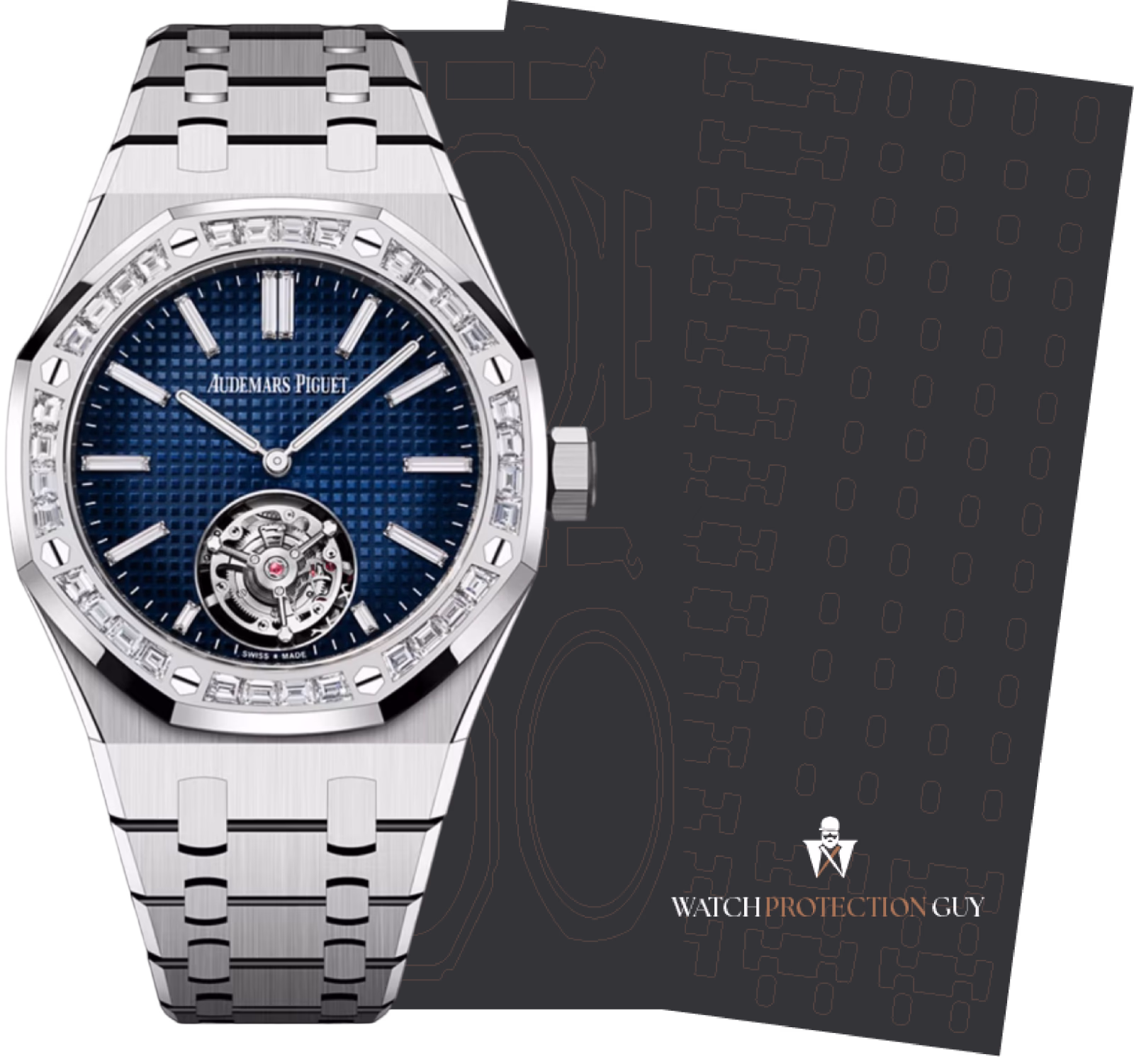 Audemars Piguet Royal Oak 37 Selfwinding Flying Tourbillon Extra-Thin (RD#3) 26660BC.ZZ.1356BC.01, protection film kit