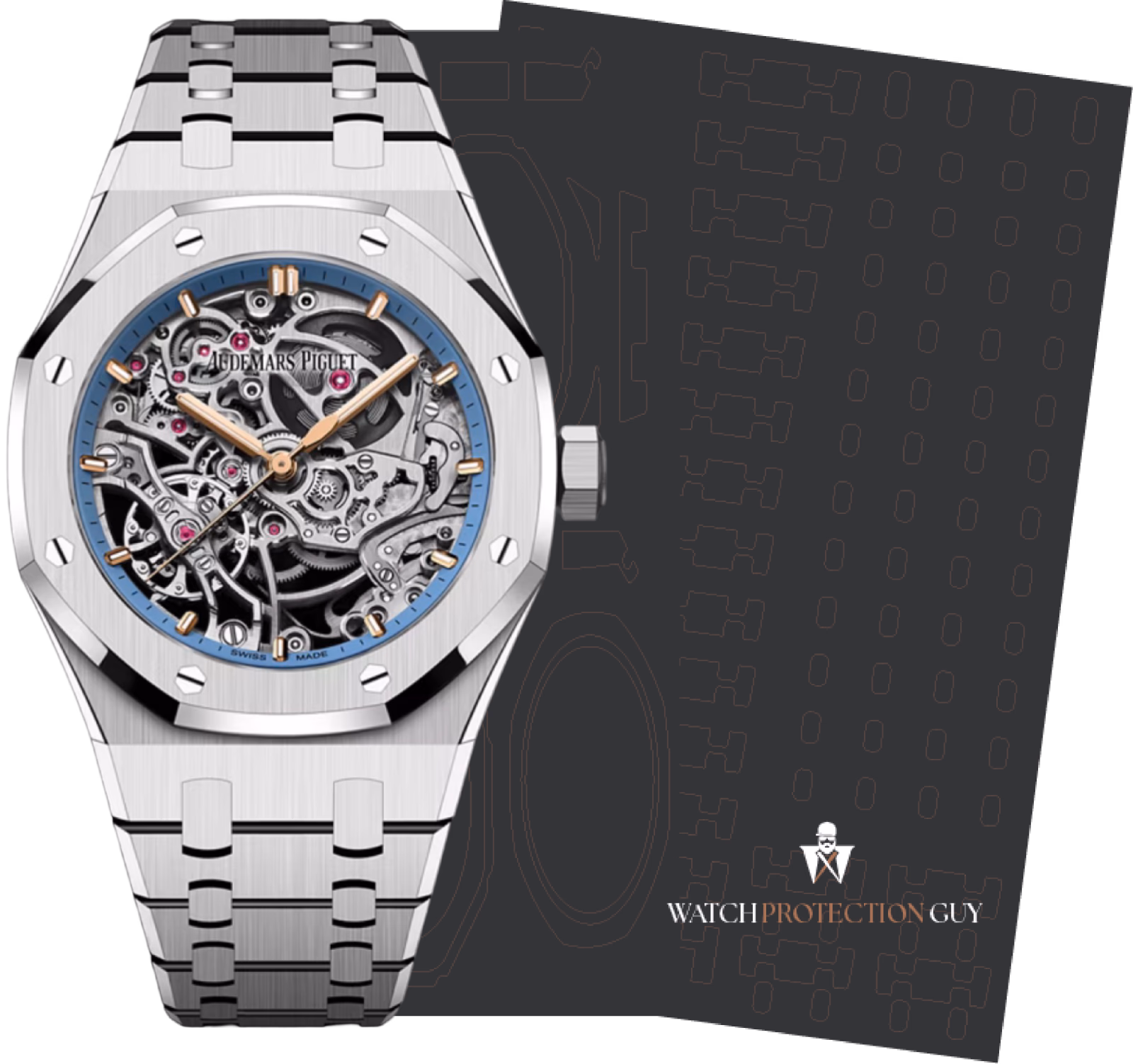 Audemars Piguet Royal Oak 37 Double Balance Wheel Openworked 15467BC.OO.1256BC.01, protection film kit