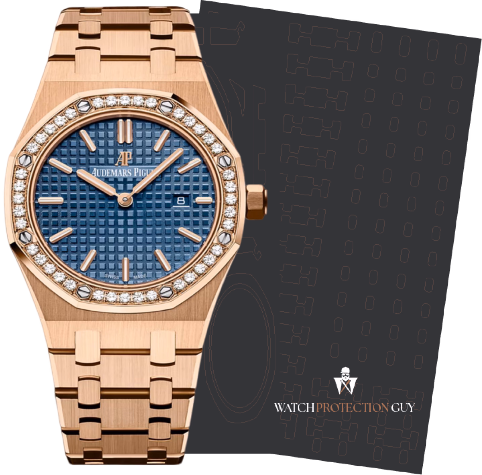 Audemars Piguet Royal Oak Quartz 33 67651OR.ZZ.1261OR.02-A, protection film kit