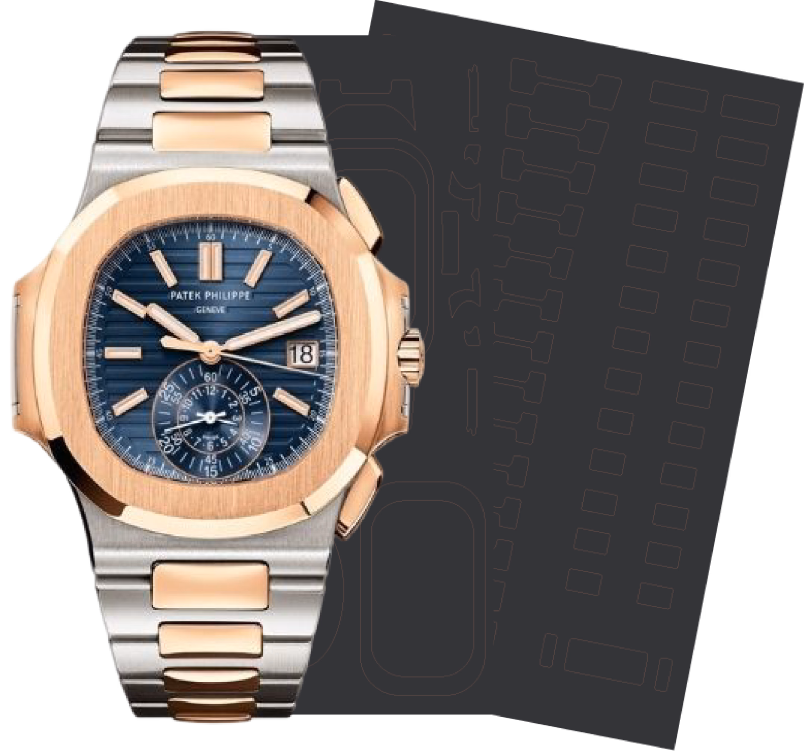 Patek Philippe NAUTILUS 5980/1AR-001, protection film kit