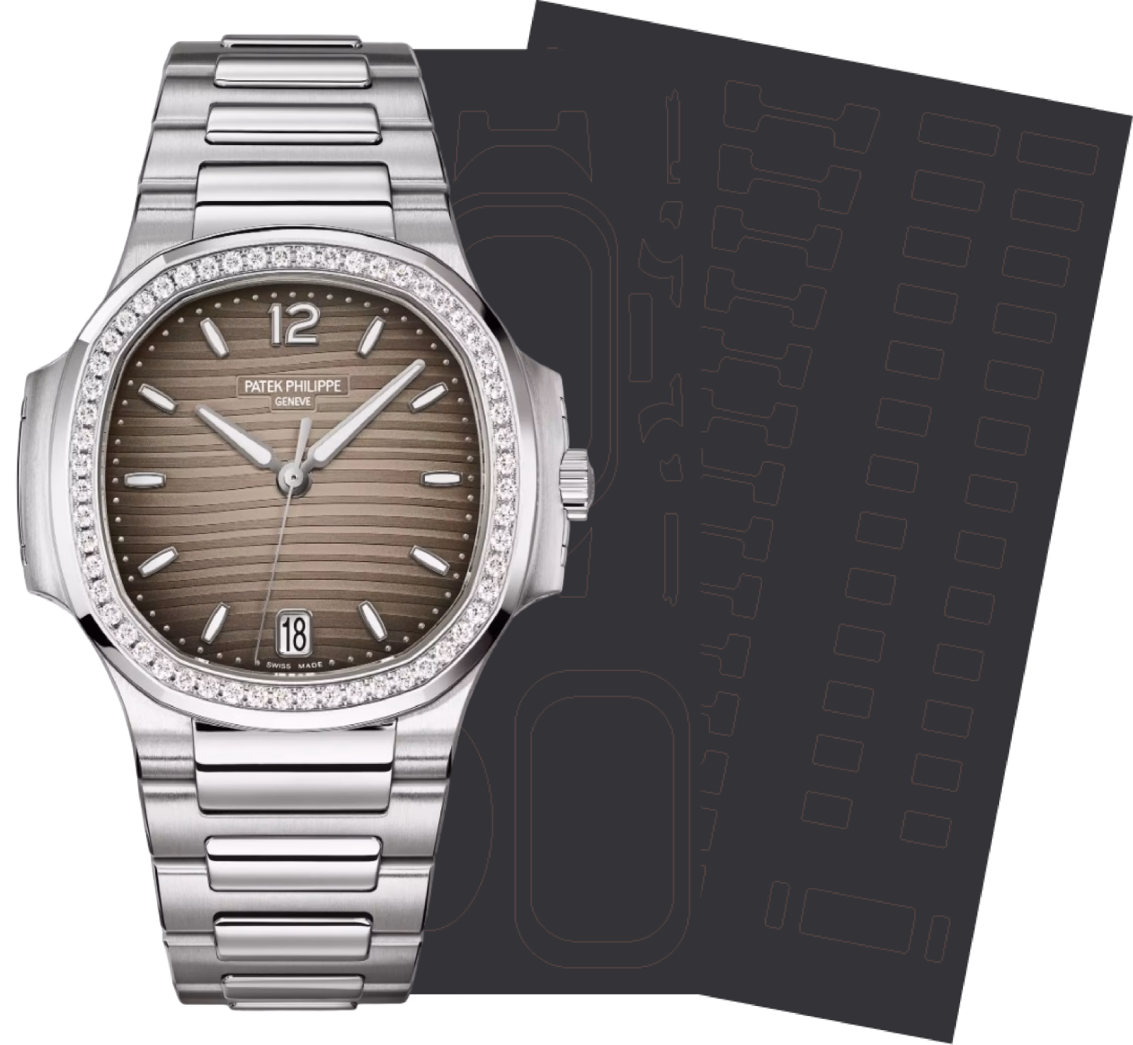 Patek Philippe DATE. SWEEP SECONDS 7118/1A-011, protection film kit