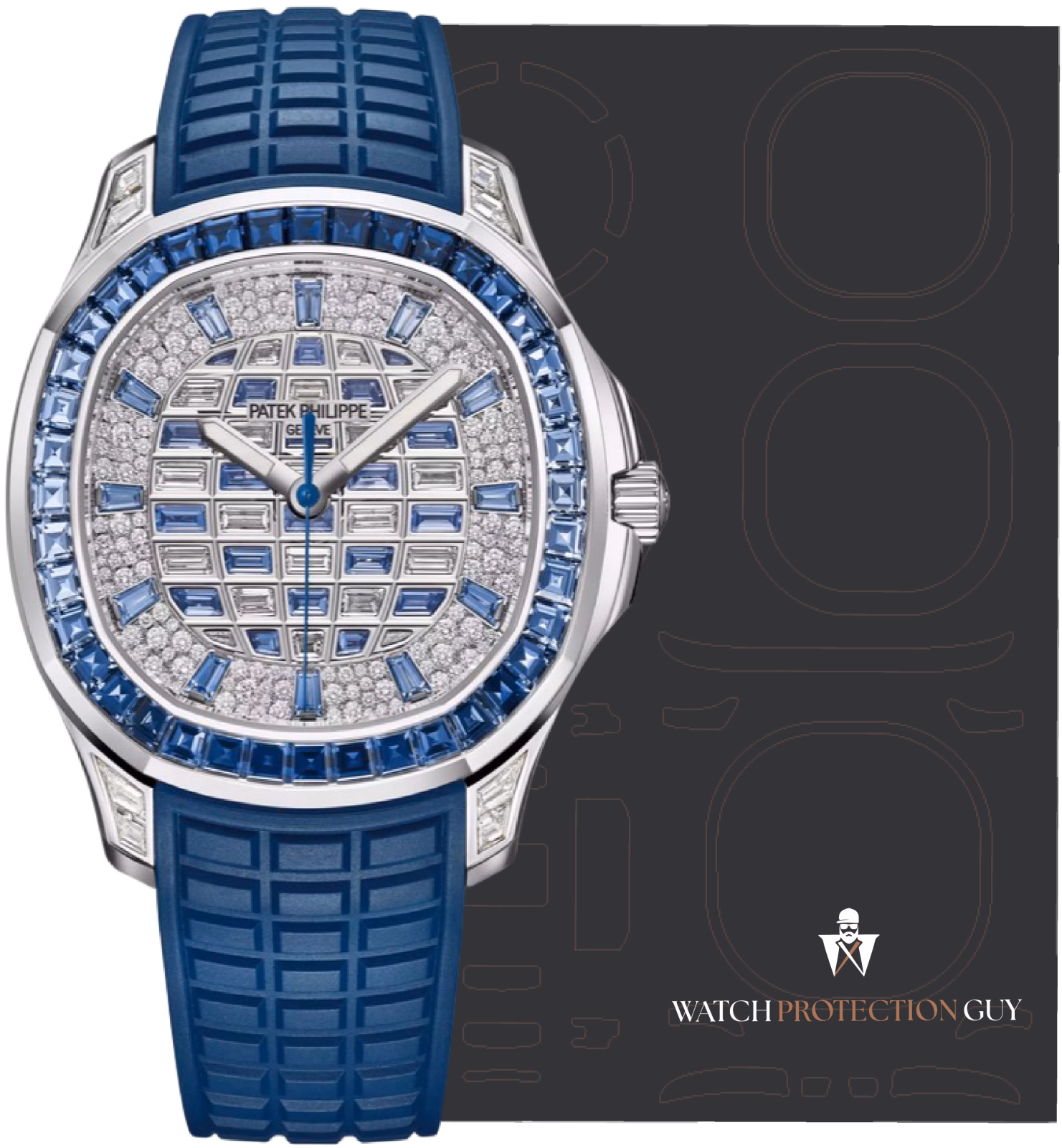Patek Philippe AQUANAUT LUCE. HAUTE JOAILLERIE 5268/461G-001, protection film kit