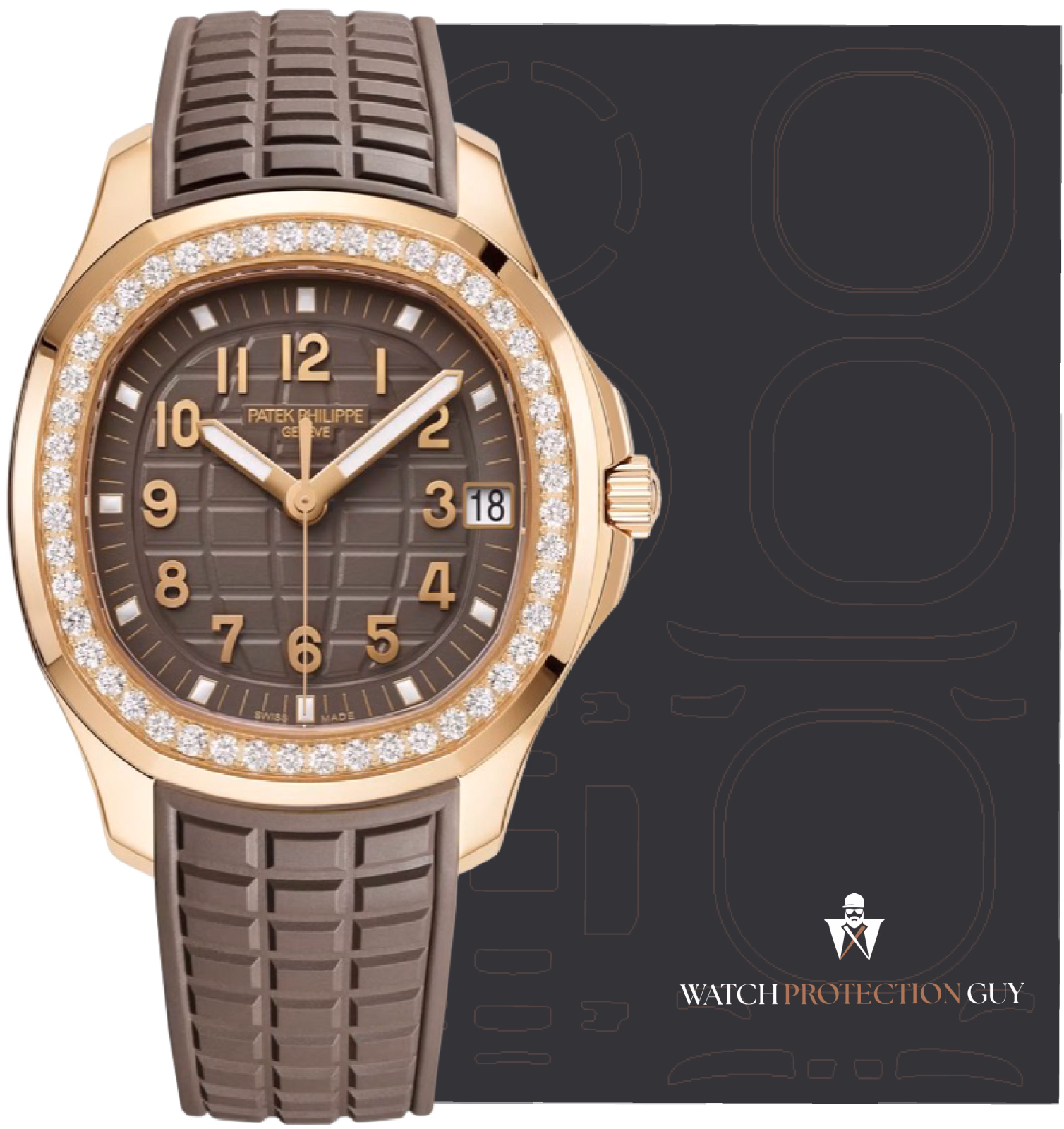Patek Philippe AQUANAUT LUCE 5268/200R-010, protection film kit