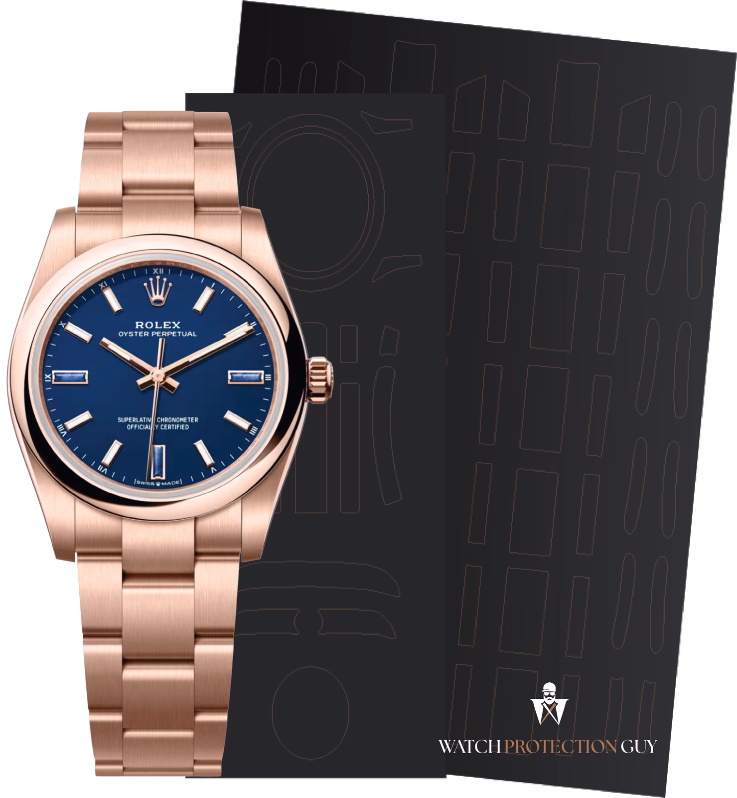 Rolex Oyster Perpetual 34 124205, protection film kit